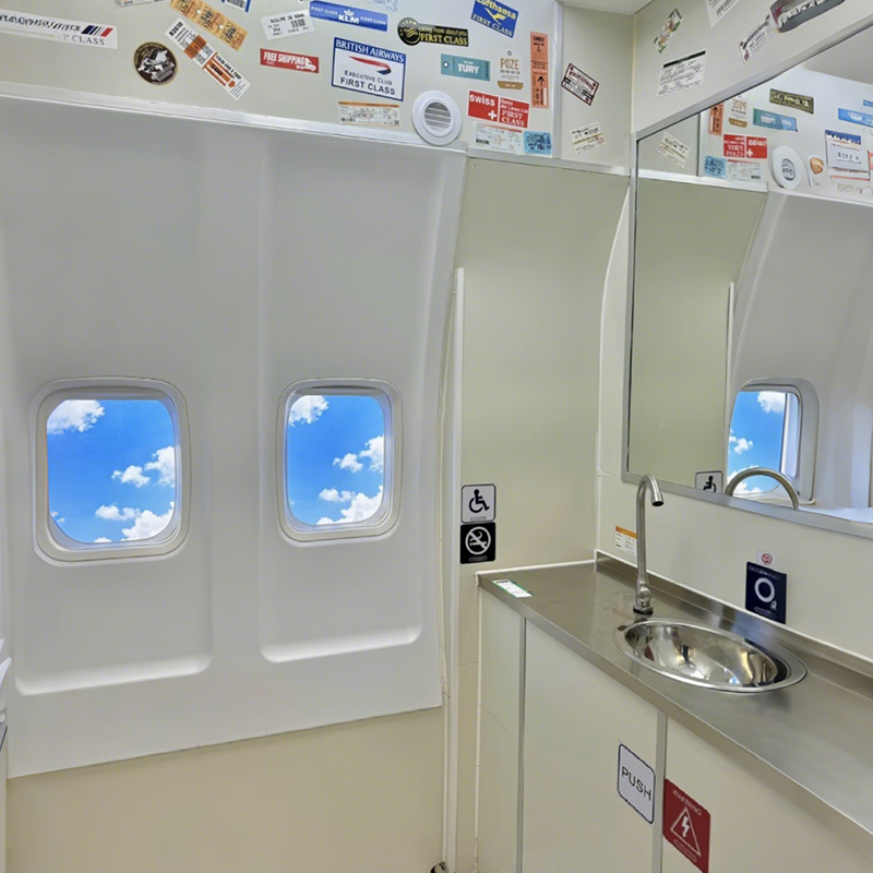 AIRPLANE BATHROOM Scene · Selfie Studio