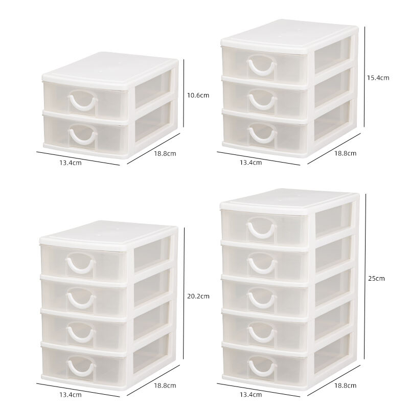 ITEM NO.3202 Factory 2/3/4/5 layers Multi-functional Plastic Drawer Desktop Home Office Makeup Organizer Storage Skincare Drawer Box