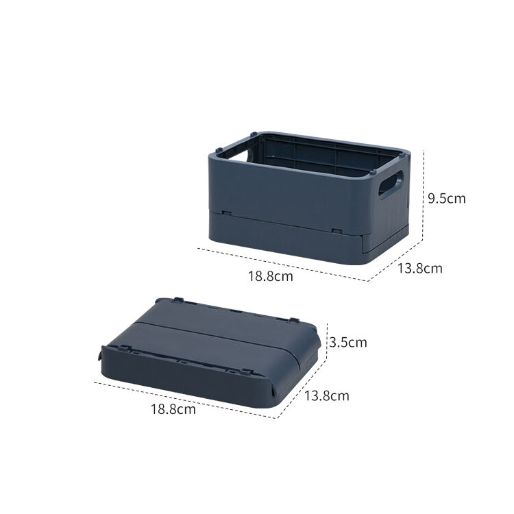 ITEM NO.7012 Wholesale Small Size Plastic PP Foldable Crate Box Portable Stackable Box Collapsible Box For Storage