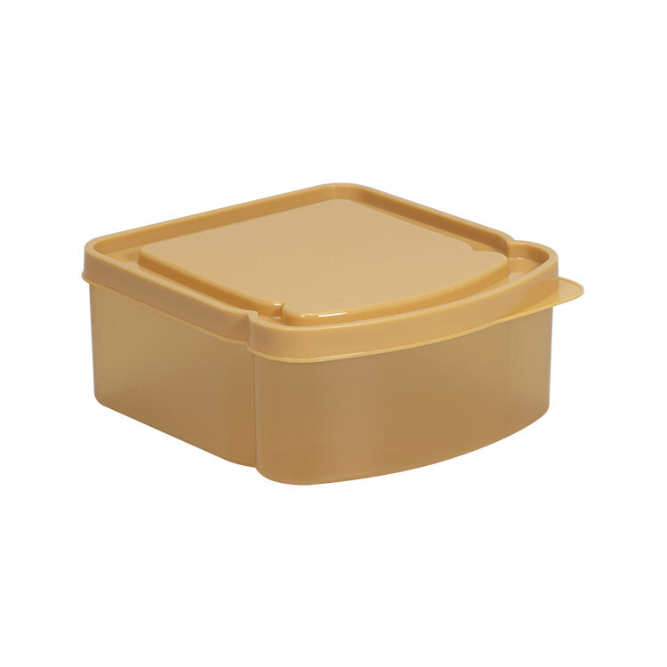 ITEM NO.020 Factory Wholesale 850ml Eco Friendly Microwave Bpa Free Portable Reusable Kitchen Plastic Bread Box Toast Storage Box Container