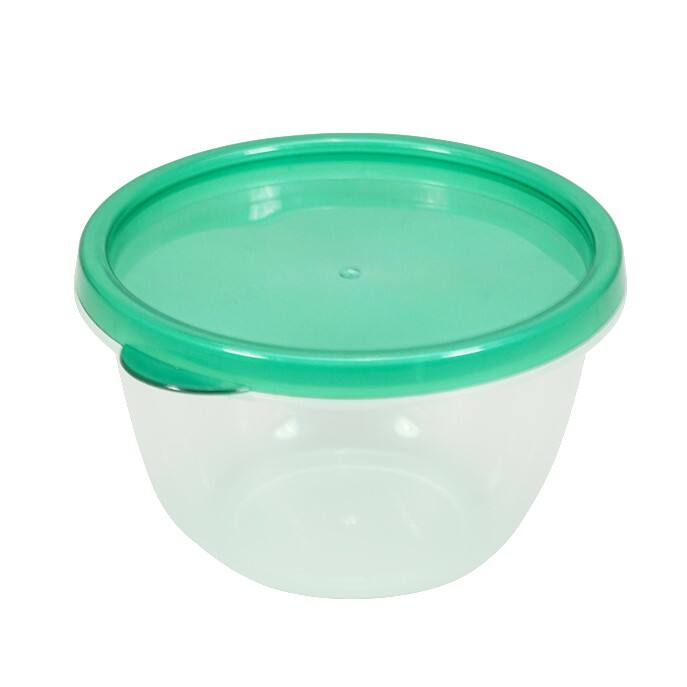 ITEM NO.008 Factory 380ml Microwave Safe Eco Friendly Round Airtight Plastic Food Crisper Storage Container for Home Kitchen Organization