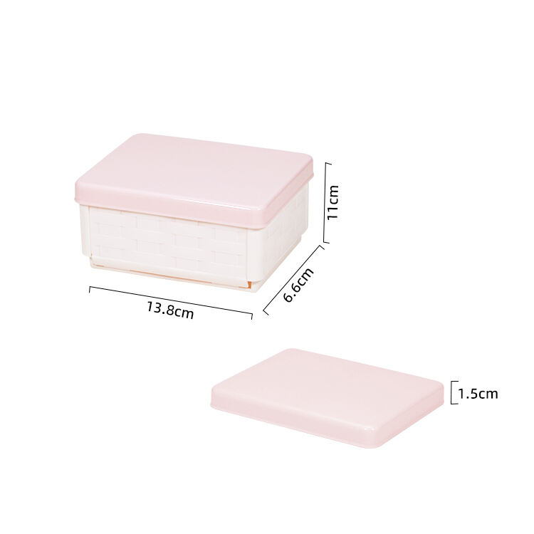 ITEM NO.5004 Small Size Household Portable Cute Plastic Folding Container Bins Collapsible Storage Bins With Lid