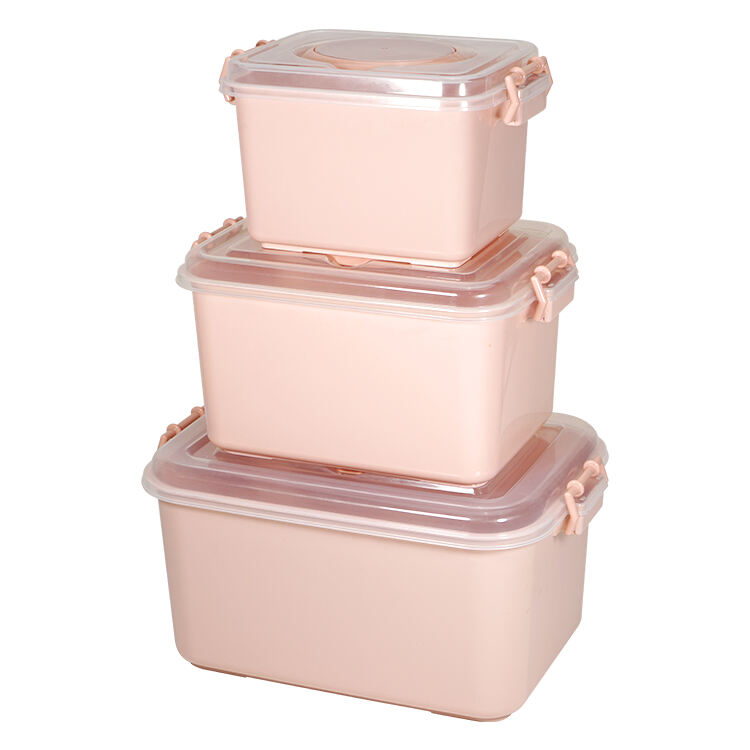 ITEM NO.3093(1-3) Factory 45 85L 14L Household Multifunctional Clothing Plastic Boxes Storage Stackable Container Box With Handle