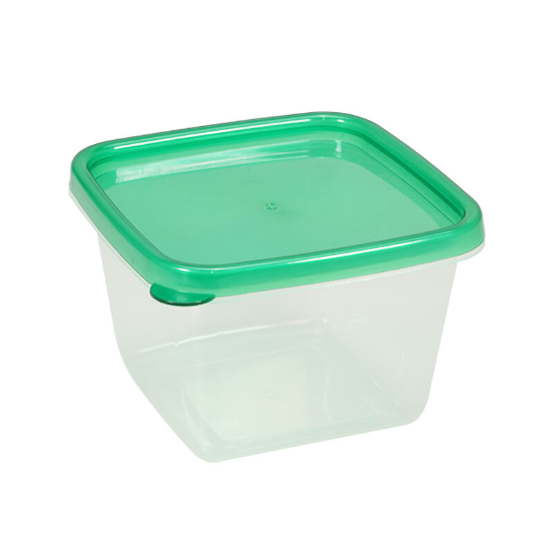 ITEM NO.007 Factory 480ML Microwave Safe Eco Friendly Square Airtight Plastic Food Crisper Storage Container for Home Kitchen Organization