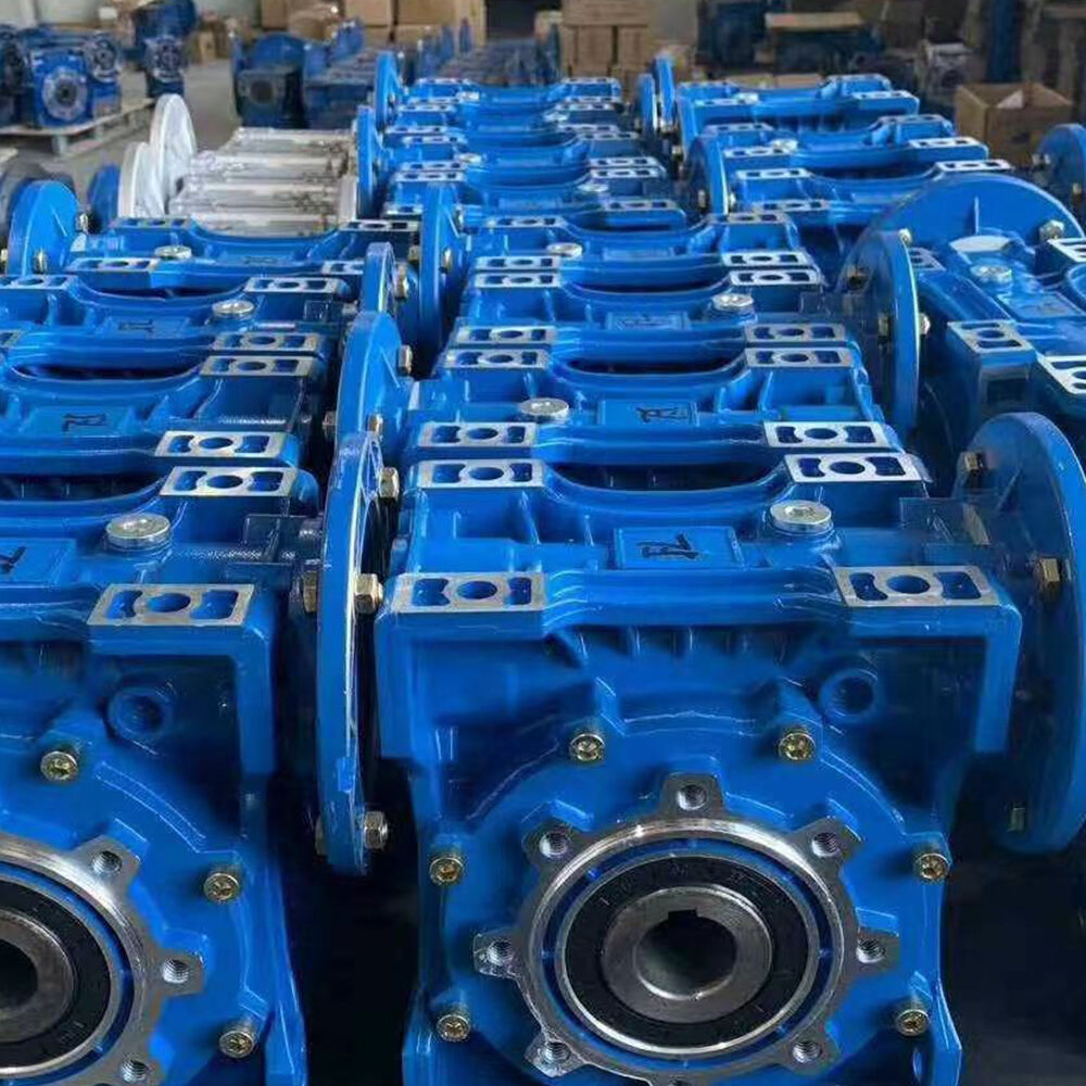 No.1 New Type Woruisen NMRV Gearbox NMRV30/NMRV40/NMRV50/NMRV63/NMRV75/NMRV90/NMRV110/NMRV130/NMRV150 Blue Color details