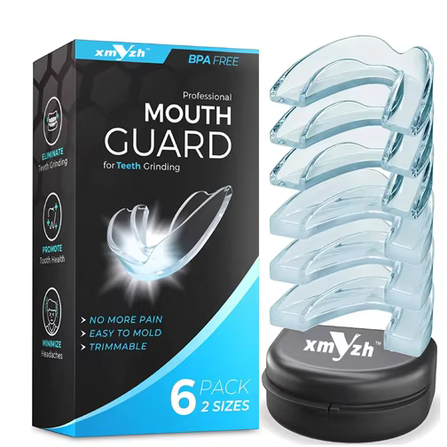 Customized MouthGuard Sports Moldable  Kids Mouthpiece Teeth Protective Braces EVA Double Colored for MMA Boxing