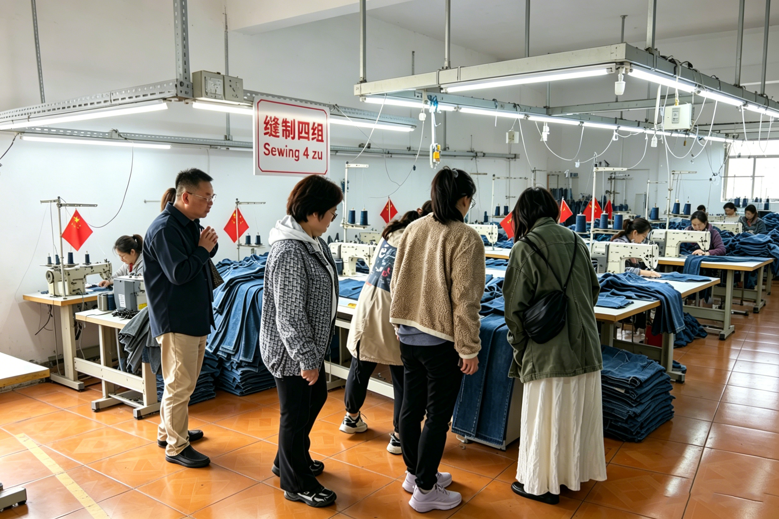 Client Visit | On-site Tour of Denim Factory, Discuss New Cooperation Opportunities