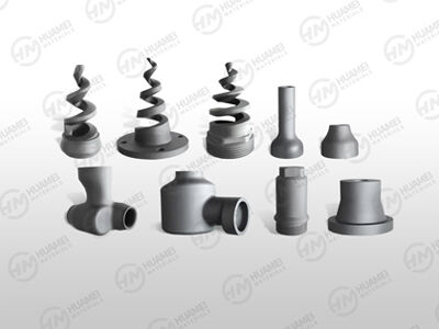 Silicon carbide (SiC) FGD spray nozzles