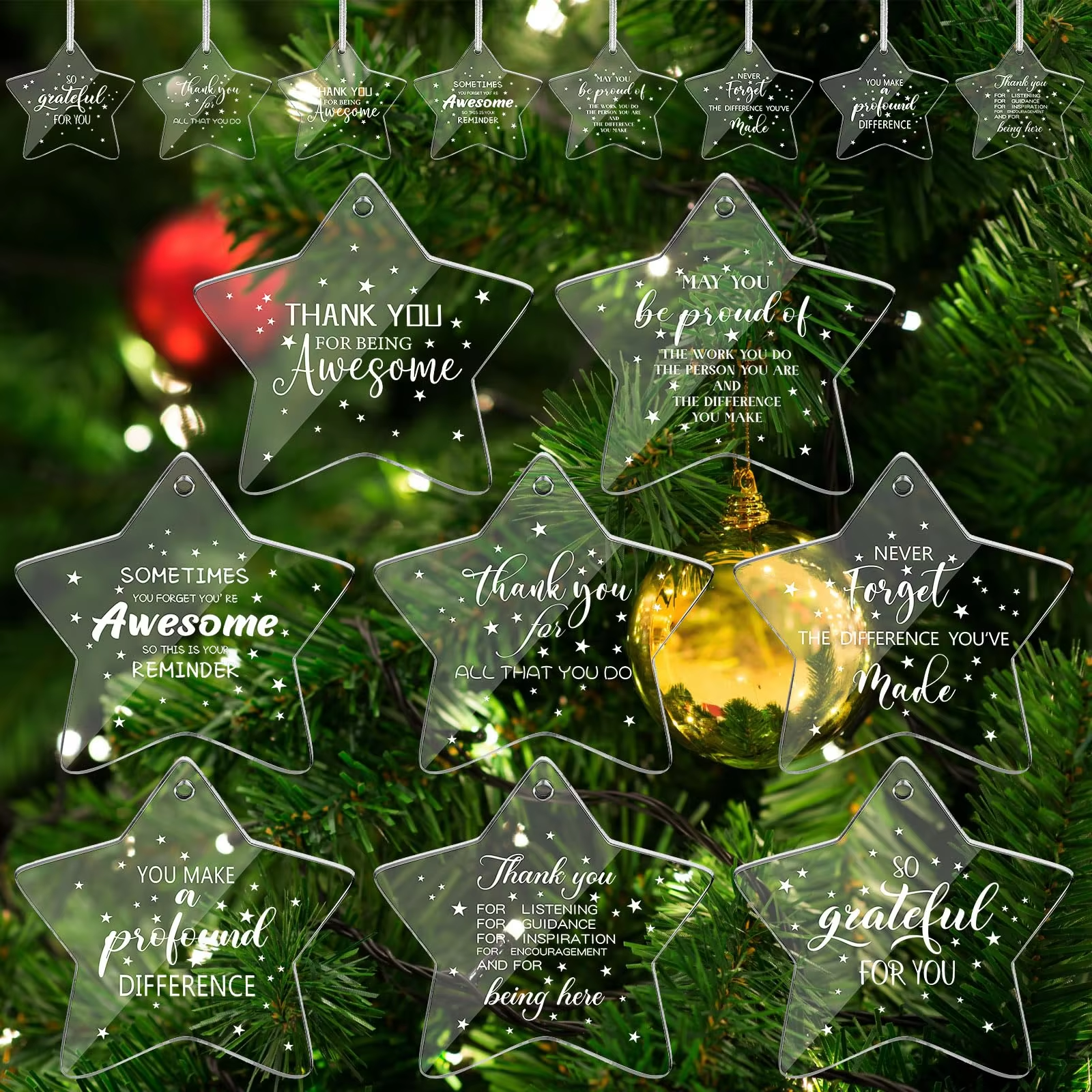 Why choose personalised acrylic Christmas decorations?