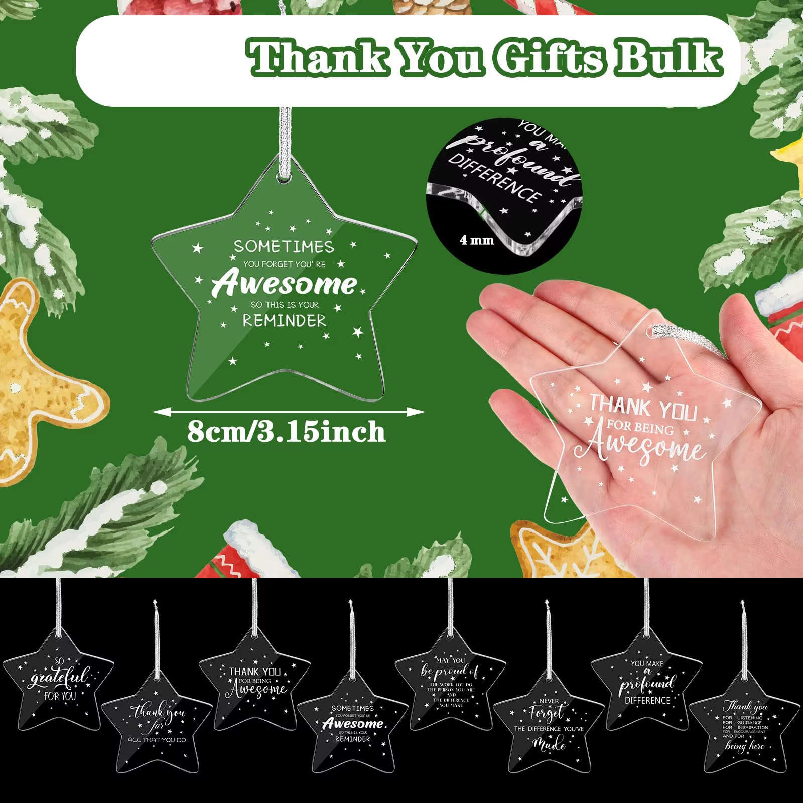 Why use acrylic for Christmas decorations?