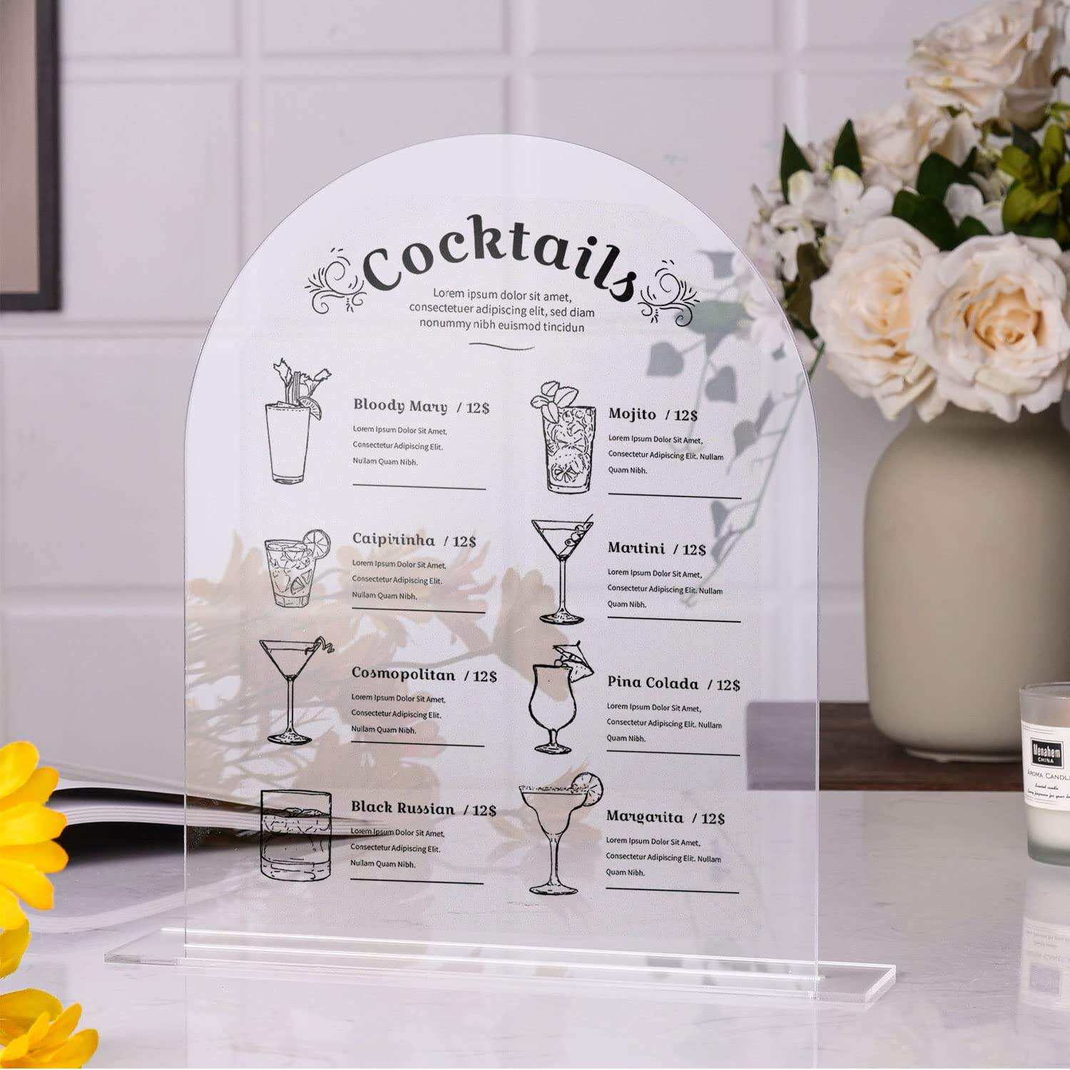 جودة لا مثيل لها والتخصص في حاملات لافتات الطاولة الأكريليك