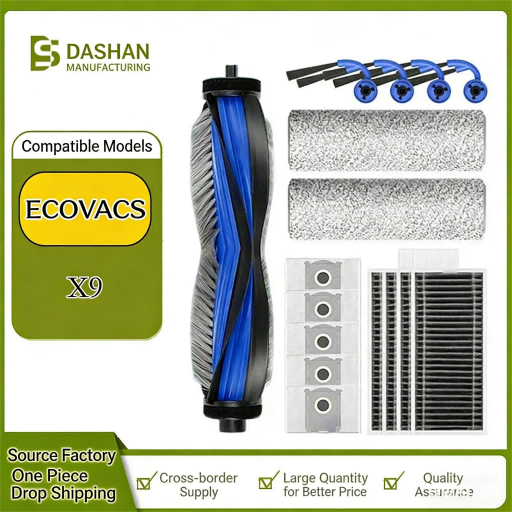 Suitable for Ecovacs T50 Pro/Omni Sweeping Robot Accessories T50 Rag Main Brush Filter Dust Bag