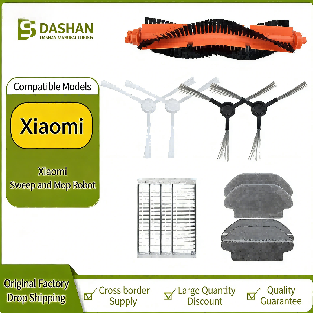 Applicable to Mijia Sweeping and Dragging Integrated Robot Accessories Mijia 3C/yunmi X2 Consumables Filter Cloth Rolling Brush Side Brush