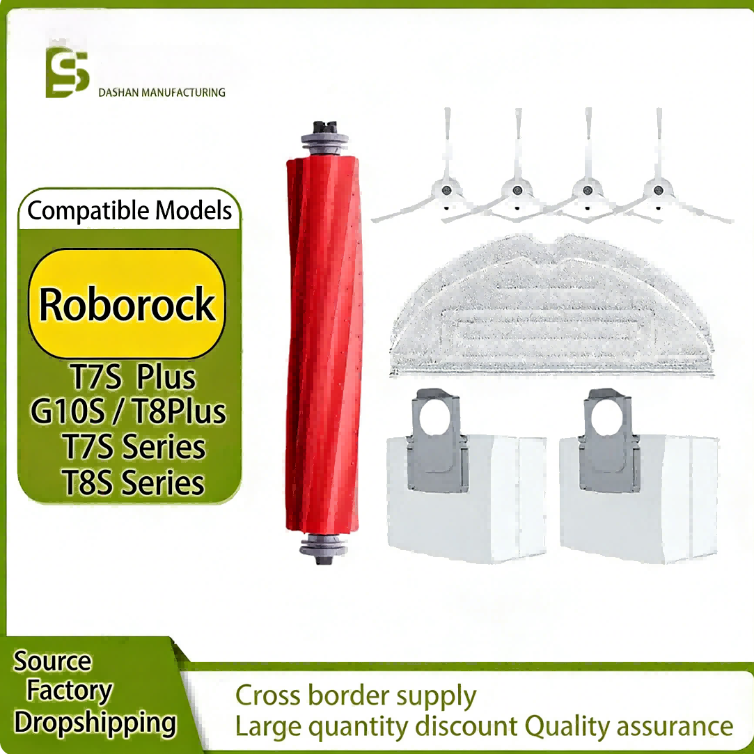 Accessories for Stone G10S/T7S/T8/S7/Plus Robot Vacuum Cleaner: Side Brush, Roller Brush, Mop Cloth, Vacuum Cleaner