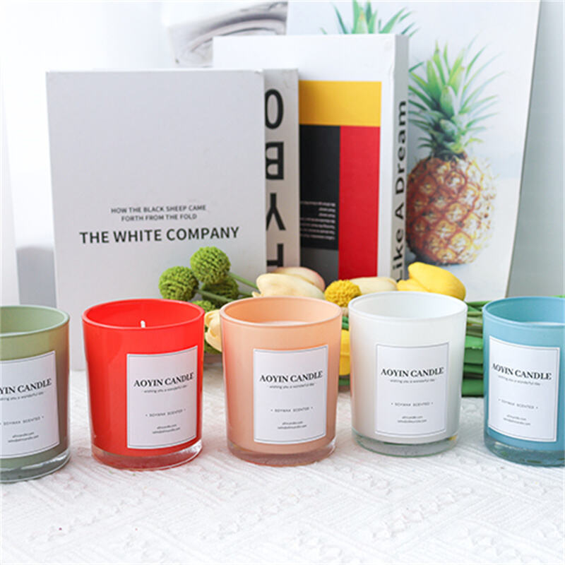 Home Decor Fragrance Glass Jar Aroma Candle