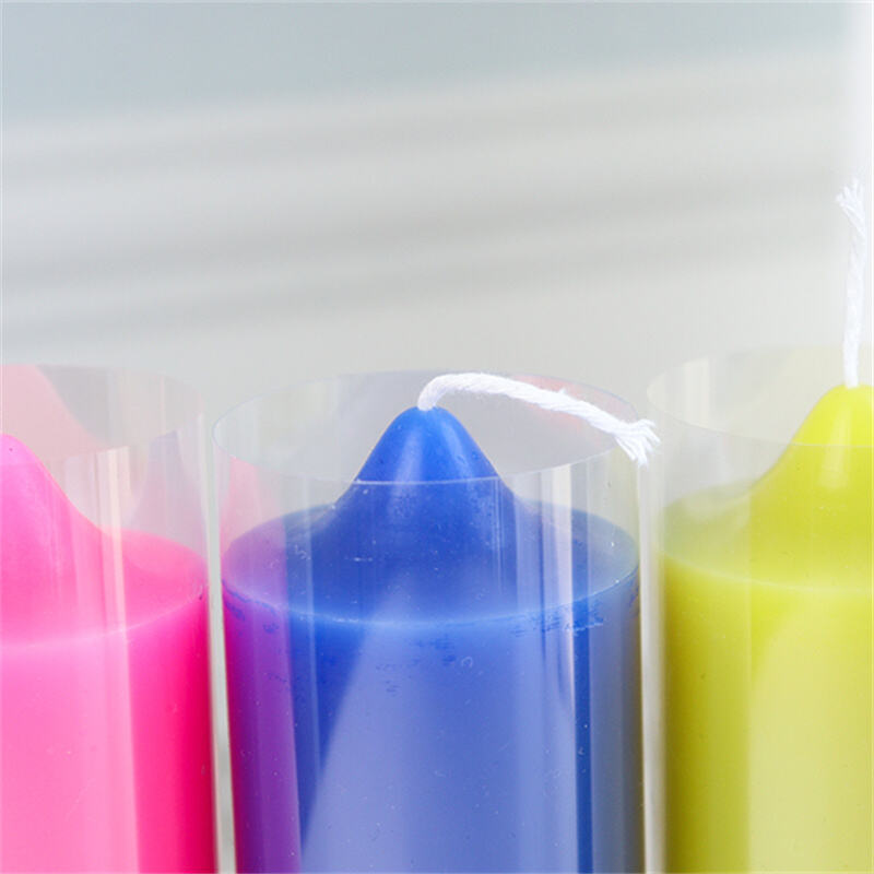 wholesale colorful pillar candle romantic wedding decorations candles