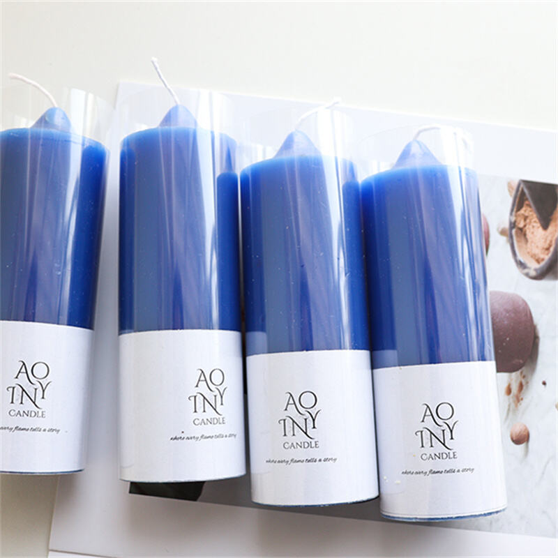 wholesale colorful pillar candle romantic wedding decorations candles