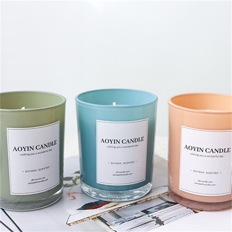 Home Decor Fragrance Glass Jar Aroma Candle