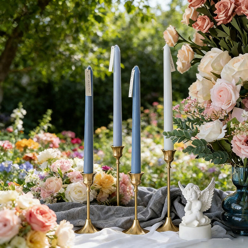 10 Inch multicolor paraffin wax taper candle