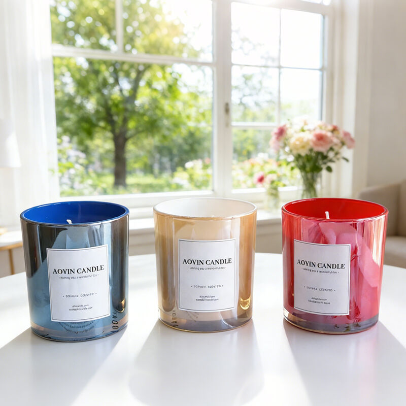 Soybean Wax Luxury Jar Candles Craft Home Christmas Holiday Candle Gift