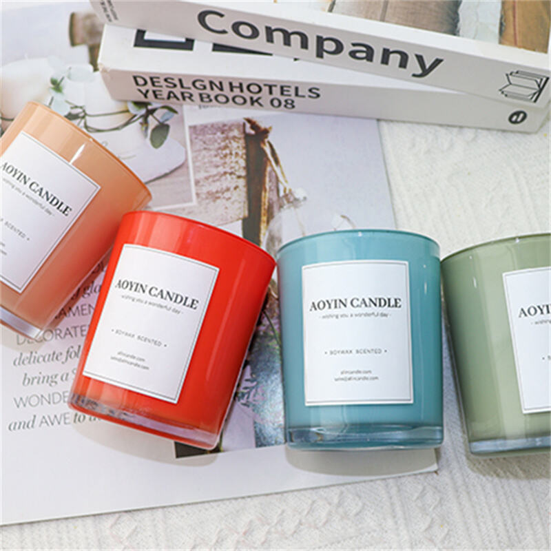 Home Decor Fragrance Glass Jar Aroma Candle