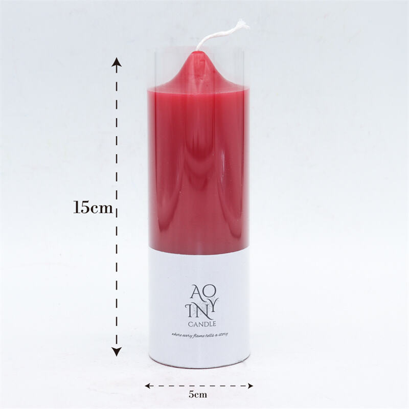 wholesale colorful pillar candle romantic wedding decorations candles