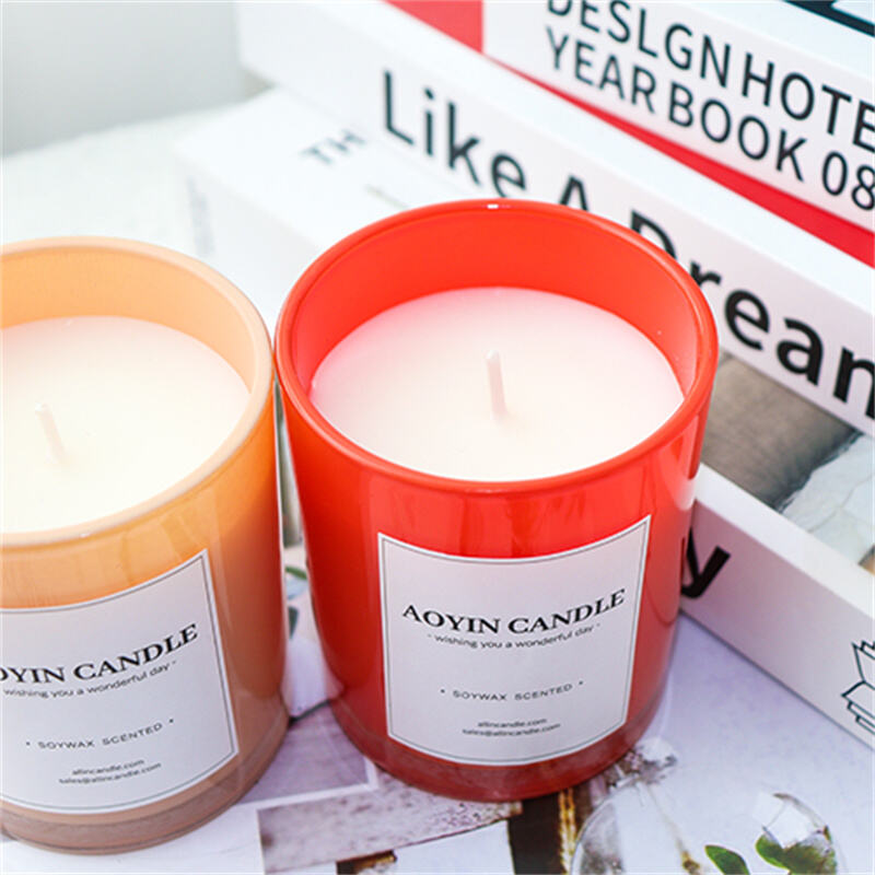 Home Decor Fragrance Glass Jar Aroma Candle