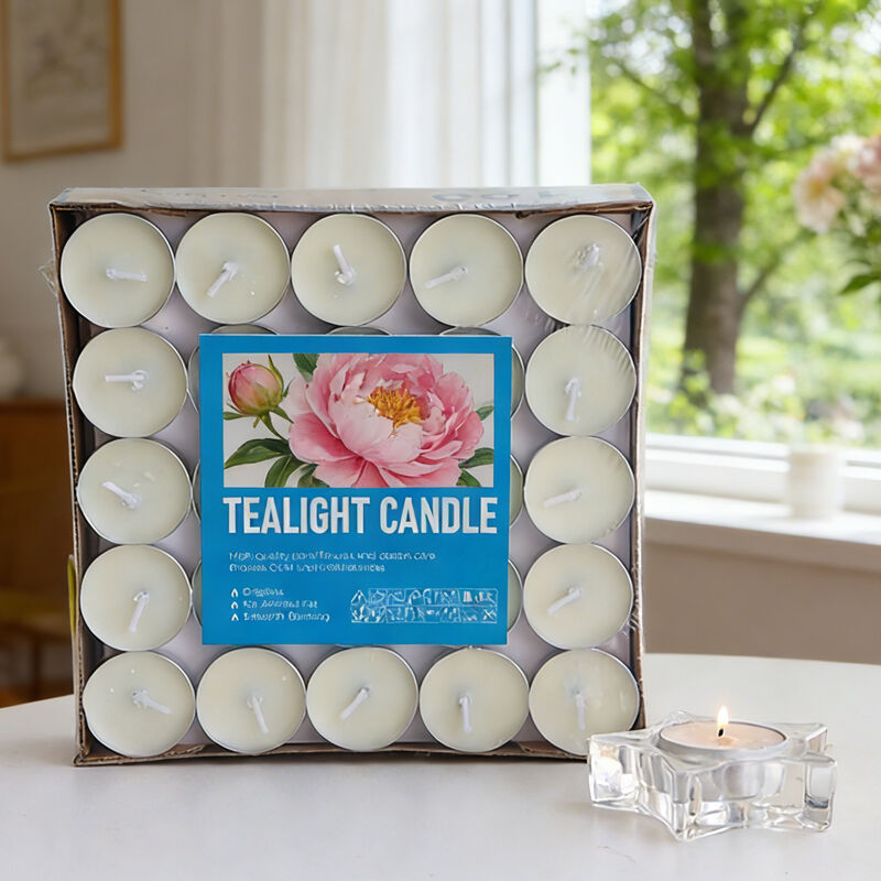 Factory supplier unscented tealight candle long burning time for wedding