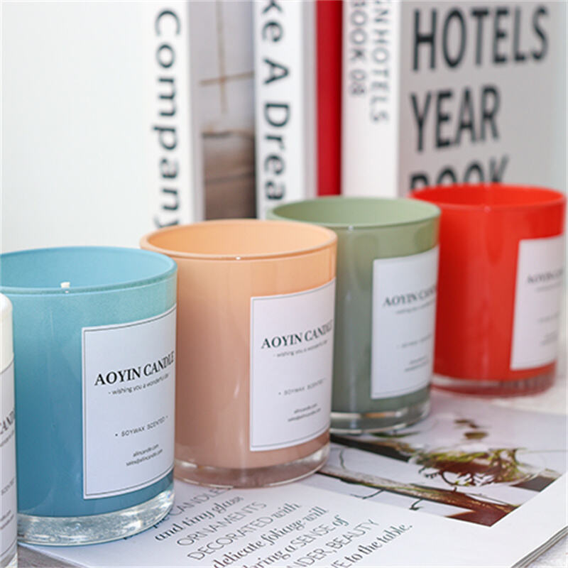 Home Decor Fragrance Glass Jar Aroma Candle