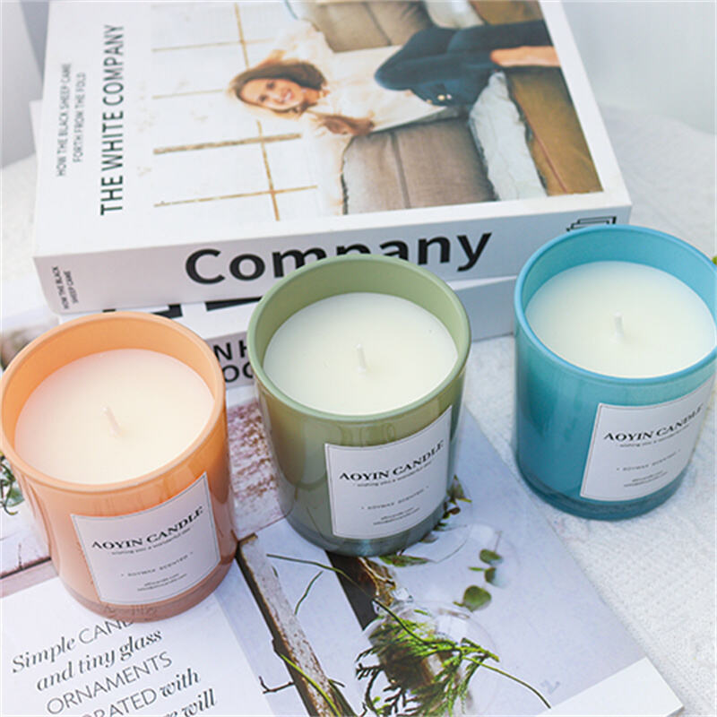 Home Decor Fragrance Glass Jar Aroma Candle