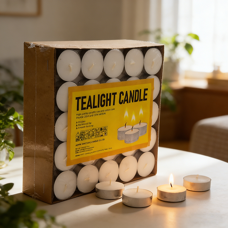 Candle factory 50pcs 4hours  smokeless tealight candle