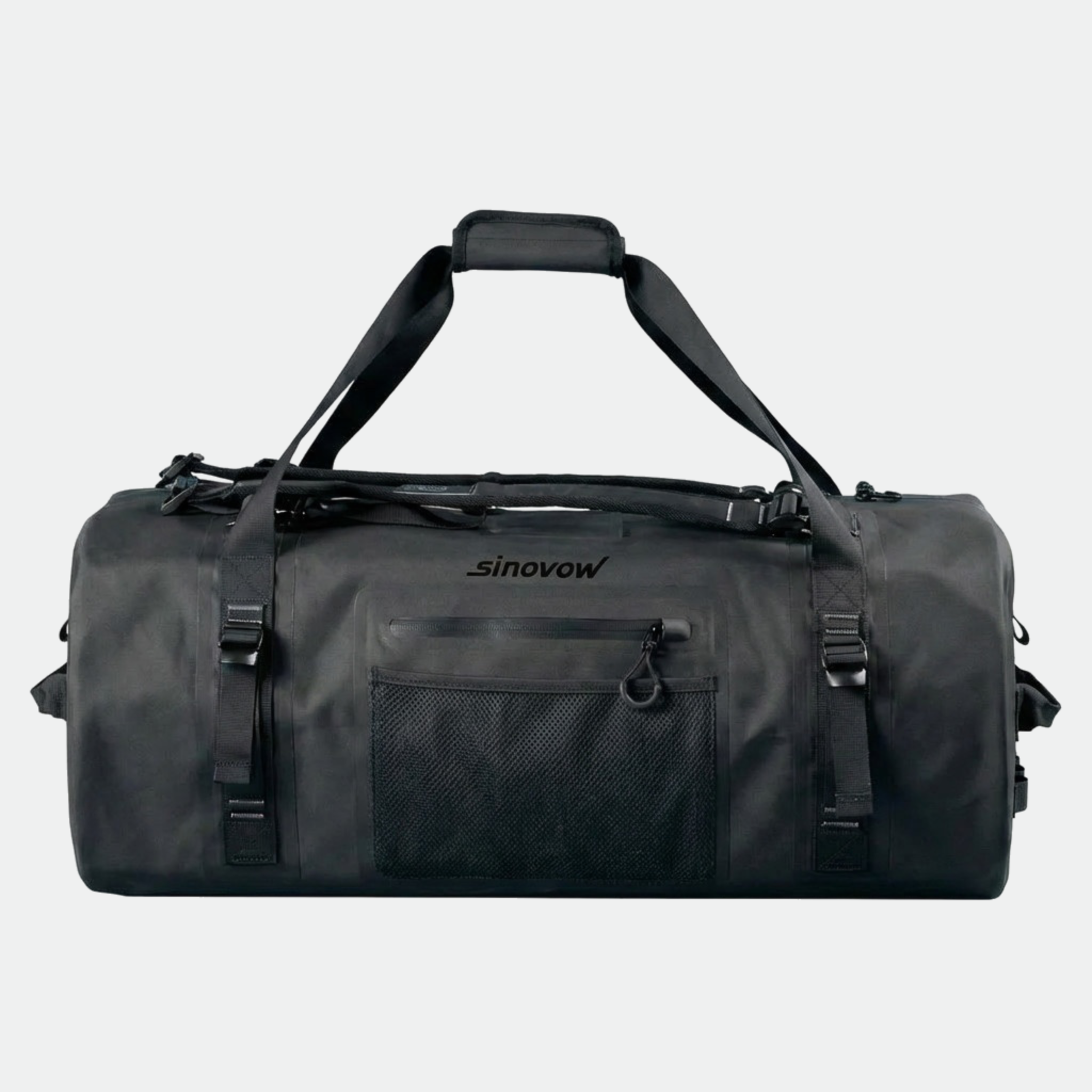 Black Heavy-Duty 600D/900D TPU Waterproof Duffel Bag with 420D Lining
