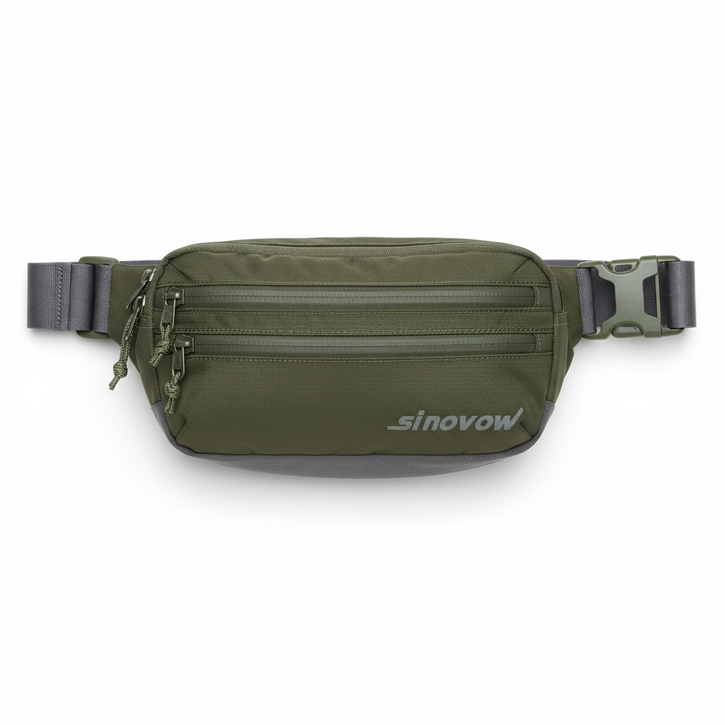 Brusttasche mit drei Vordertaschen und sicherem hinterem Einschubfach