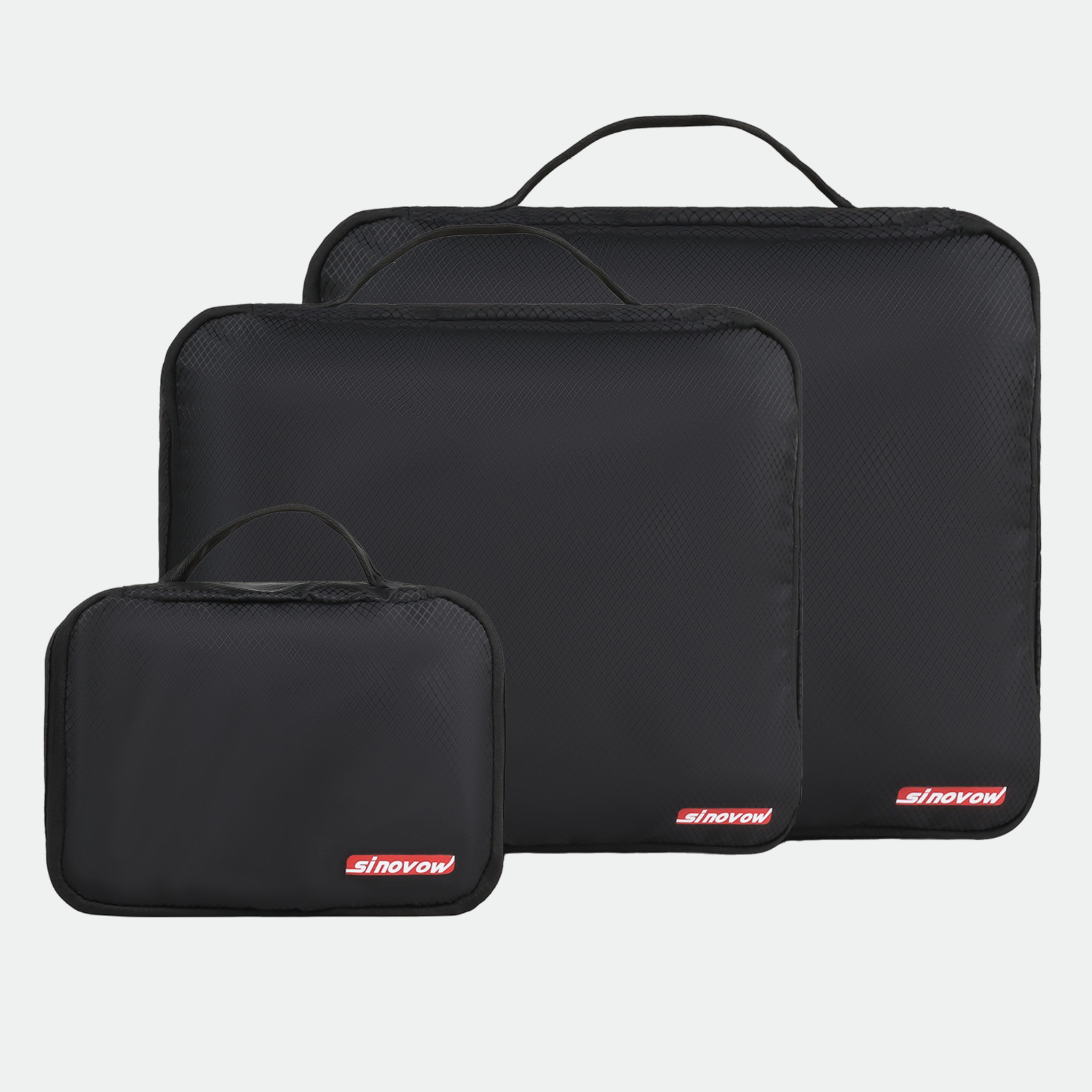 Lightweight Durable Multi-Size Bags With Mesh Panel Tops and Expandable Zippers Portable Packing Cubes