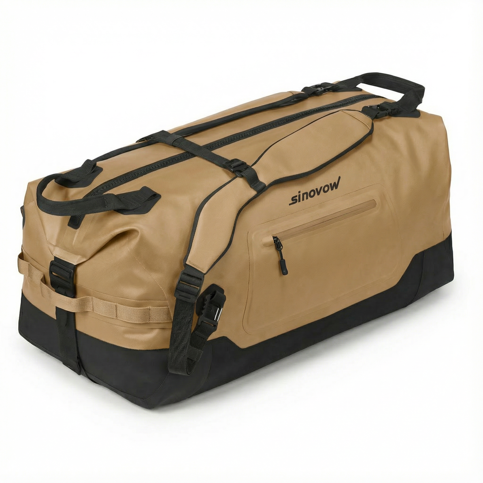 Brauner 840D-Nylon-Dual-Seiten-TPU-wasserdichter Duffel