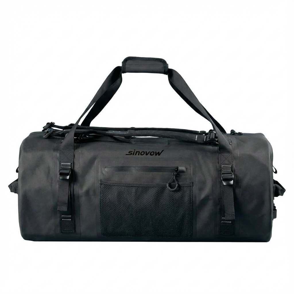 Schwarze robuste wasserdichte Duffel-Tasche aus 600D/900D TPU mit Futter aus 420D-Material