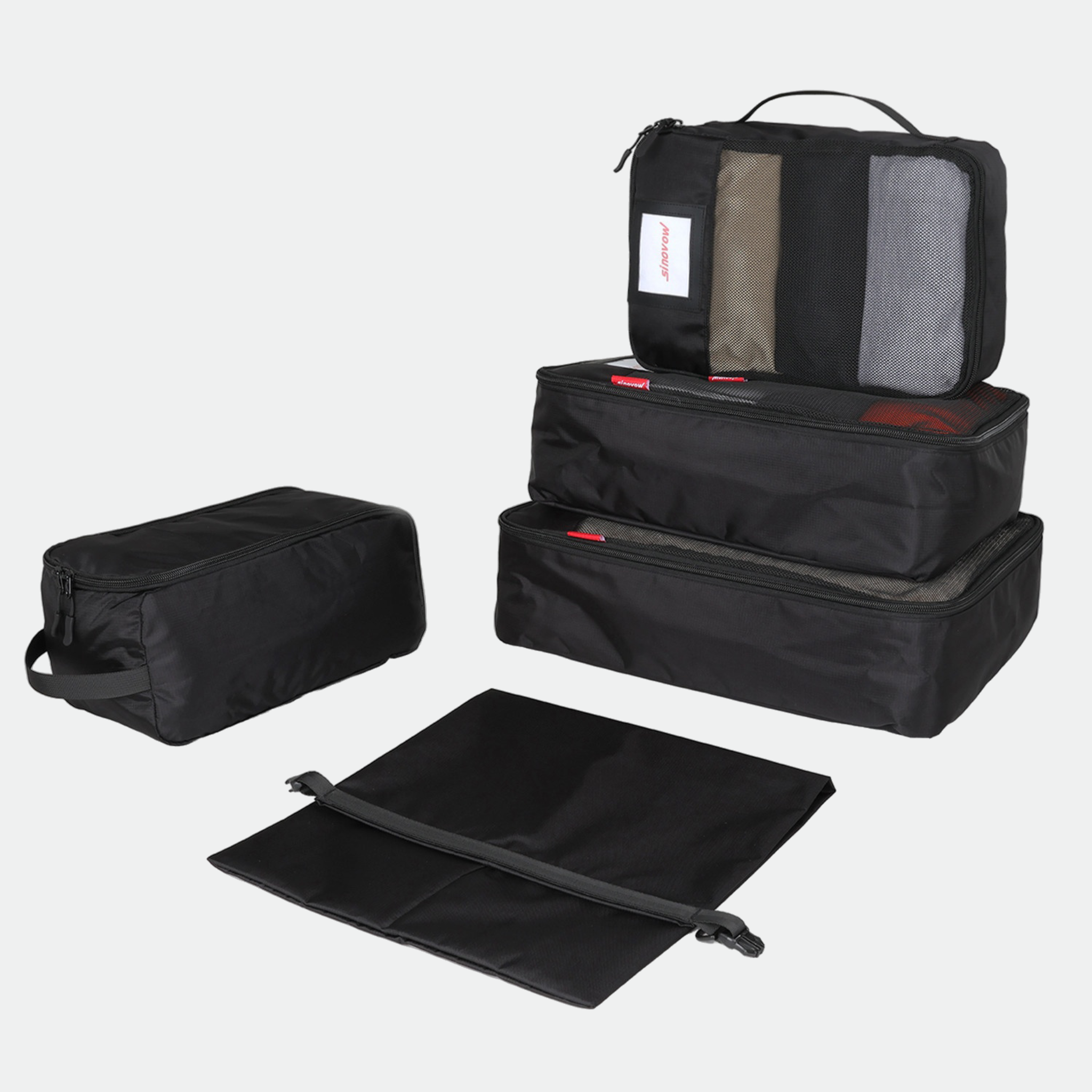Lightweight Compression Packing Cube Set Water-Resistant Luggage Organizer Bags