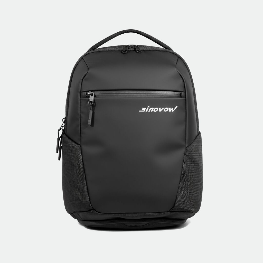 Water-Resistant Black Compact Backpack for Commute, Daily Use & Travel