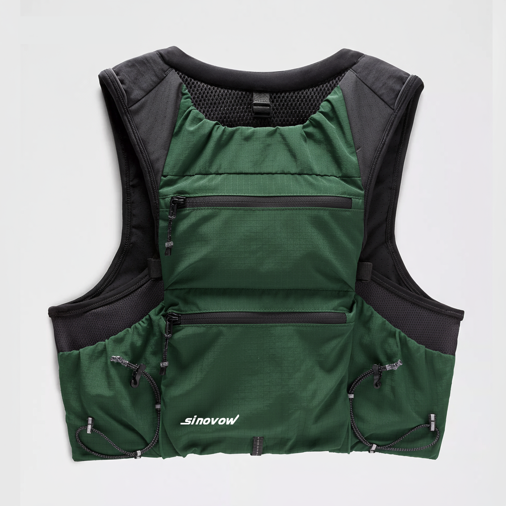Leichte Laufweste mit Hydratationsfunktion und Tasche für Wasserflasche sowie reflektierendem Design für Jogging und Training