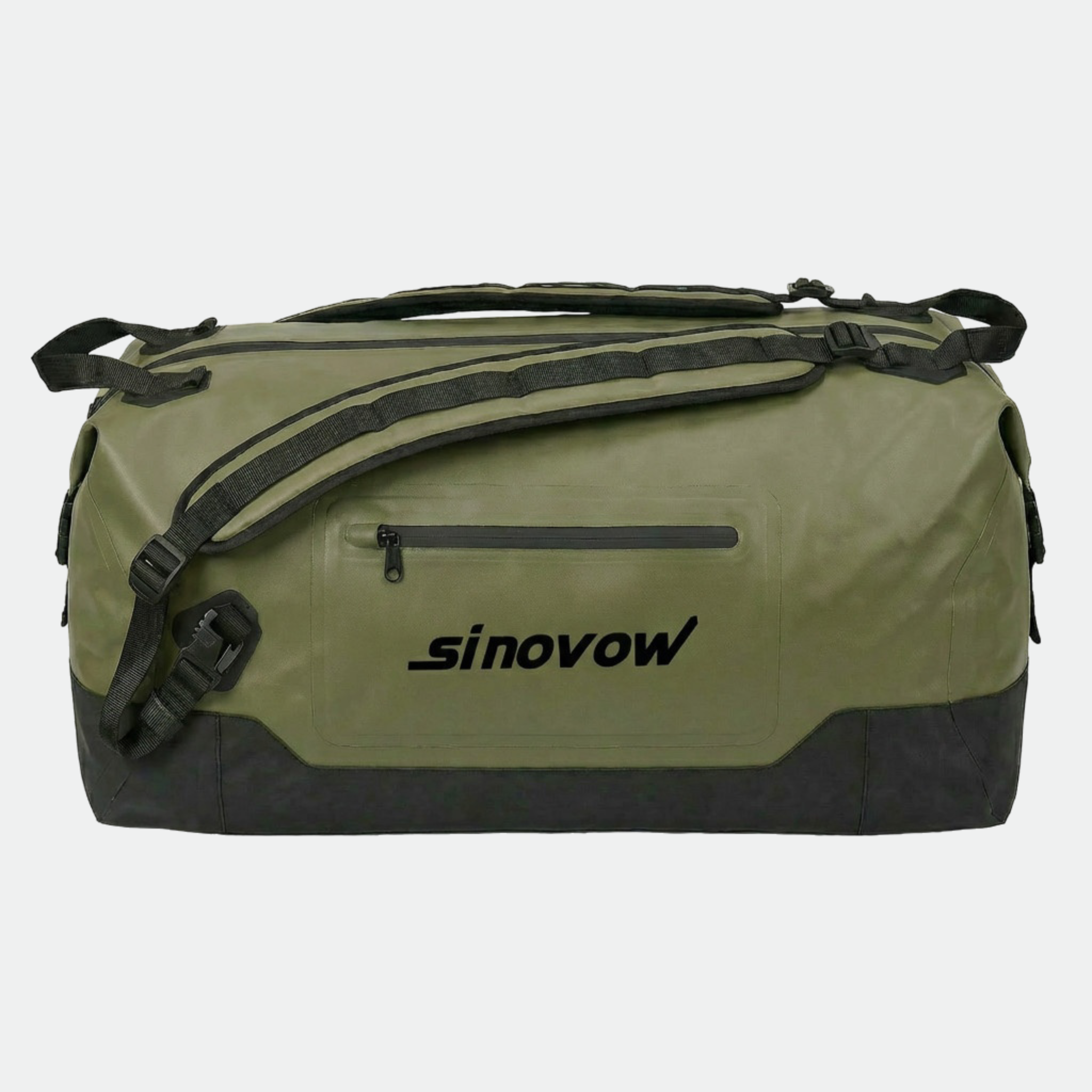 Olive 840D Nylon Dual-TPU Duffel with Black Bottom Shield