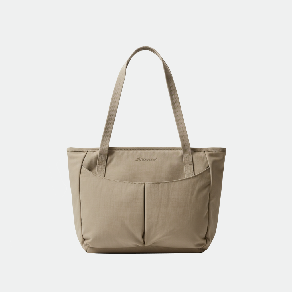 Soft Handle Tote Bag with Reinforced Base for Heavy Loads