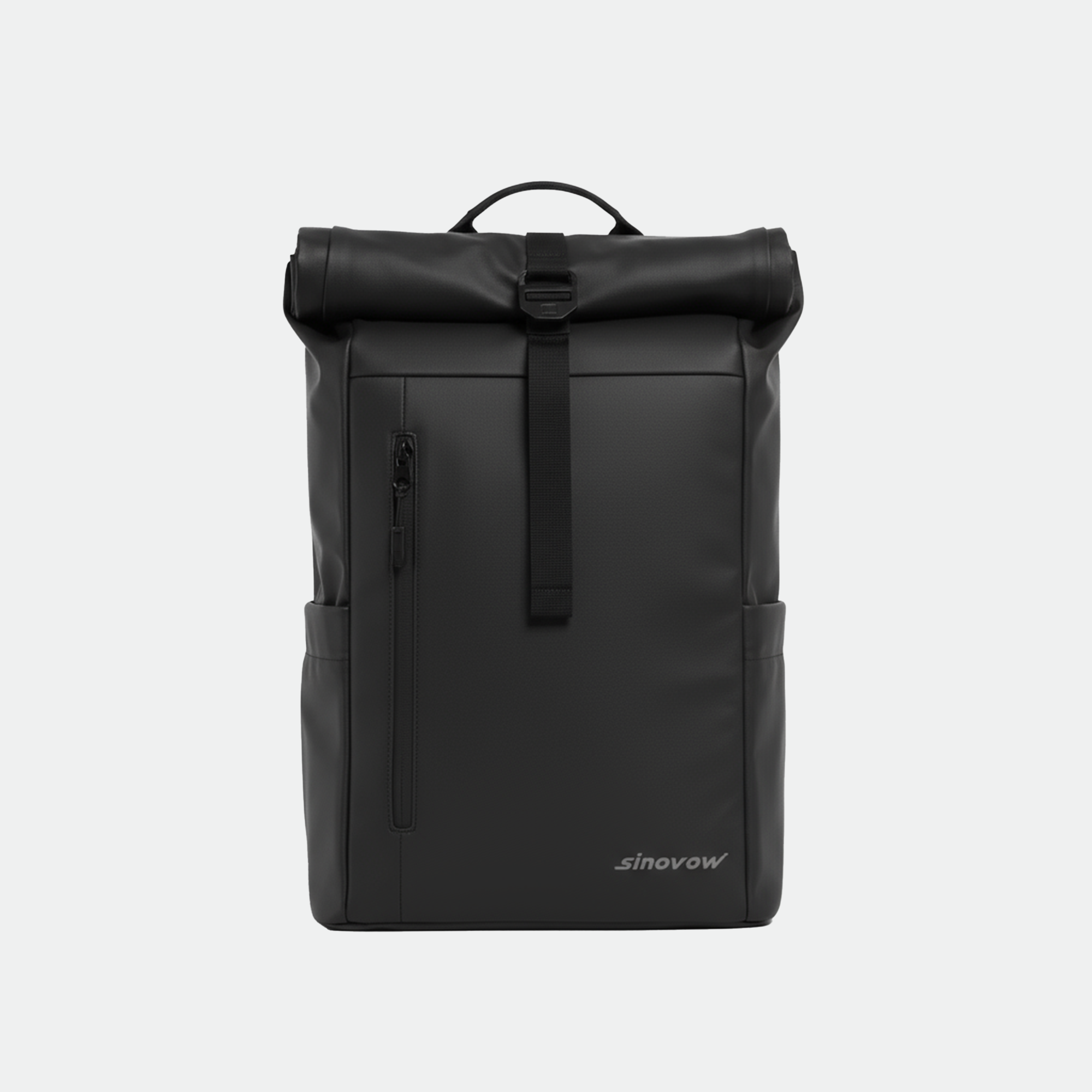Large Capacity Roll Top Backpack with Ergonomic Shoulder Straps