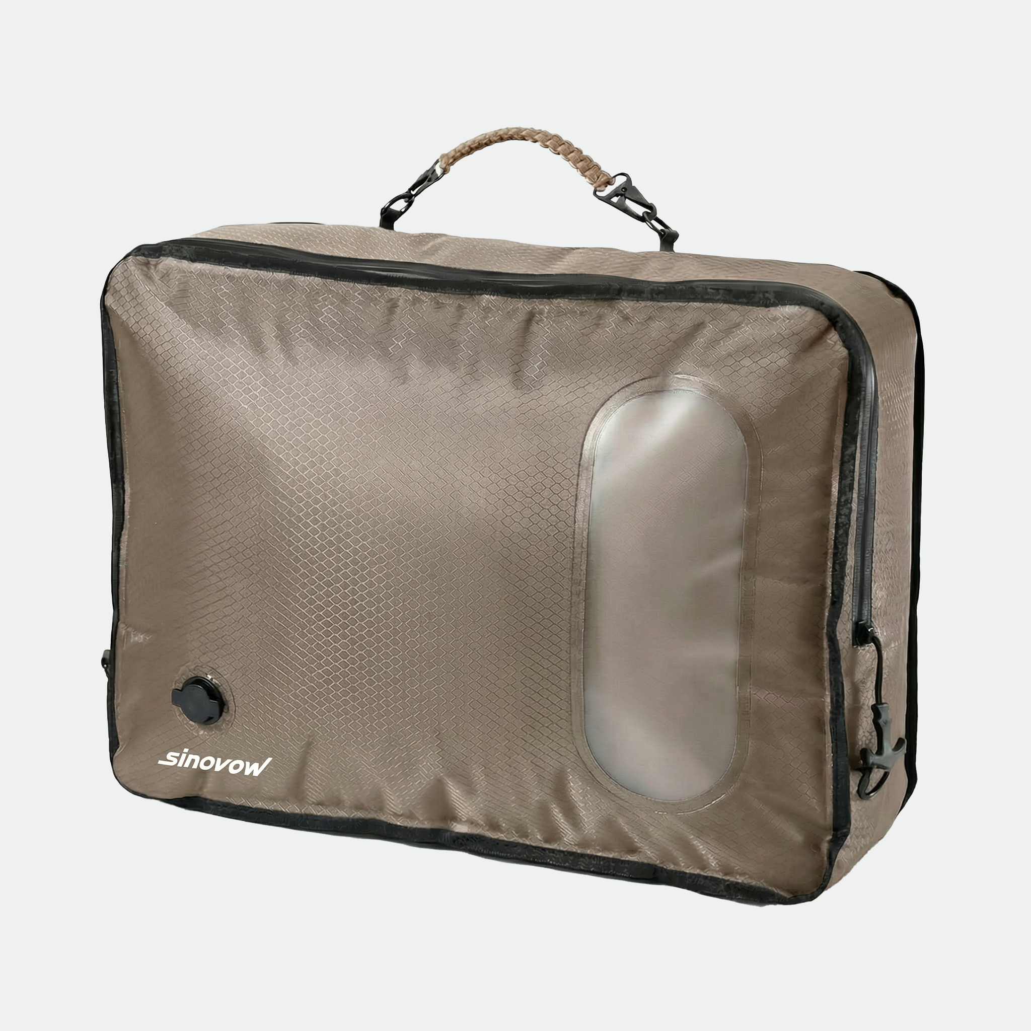 Wasserdichte Vakuum-Kompressions-Packtasche, reisefertiger trockener Organizer mit Luftablassventil
