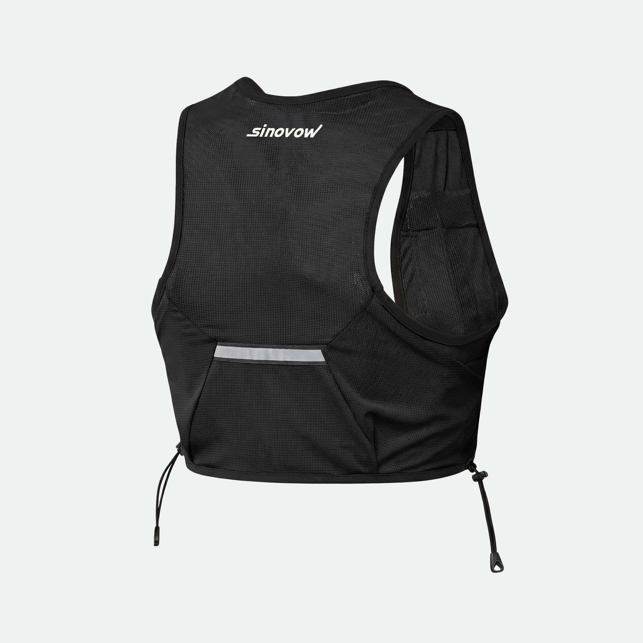 Breathable Lightweight Running Vest with Reflective Back Panel
