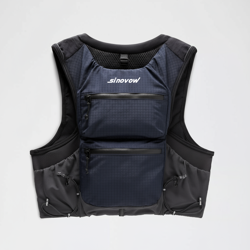 Einfache Laufweste in einfarbigem Design, ärmellose Outdoor-Sportweste