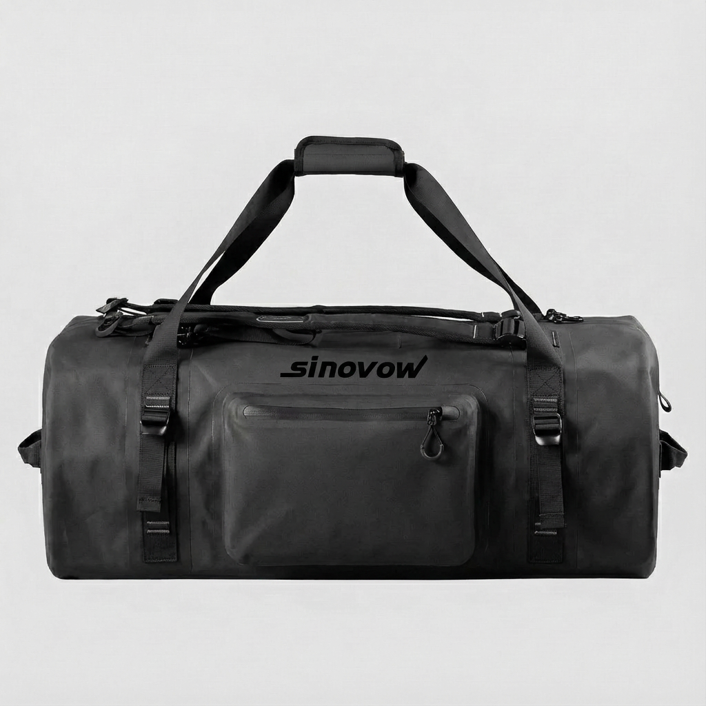 Schwarze wasserdichte Duffel-Tasche aus 600D/900D TPU mit Futter aus 420D-Material