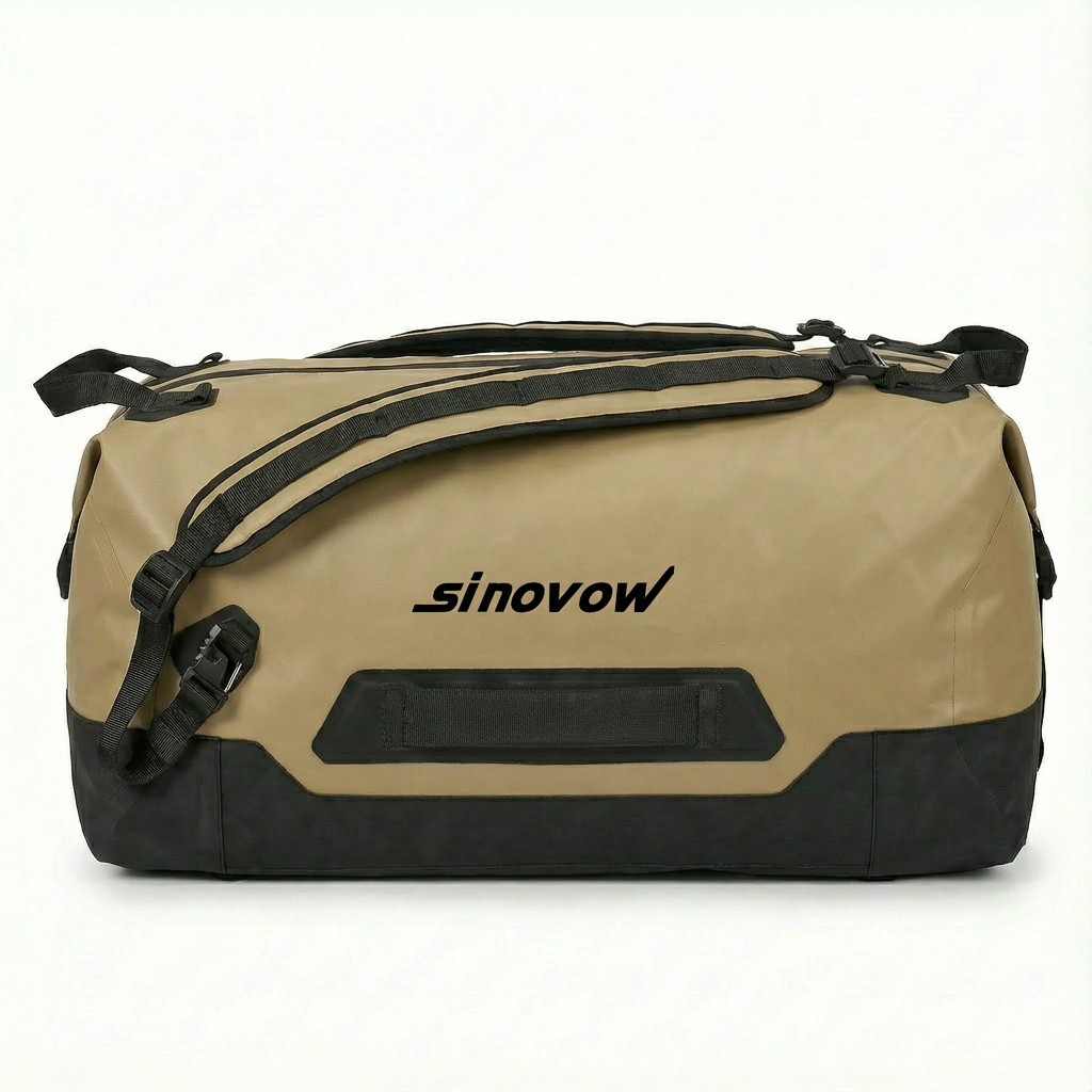 Kastanienbraun 840D-Nylon-Dual-TPU-Tasche mit schwarzem Bodenstreifen