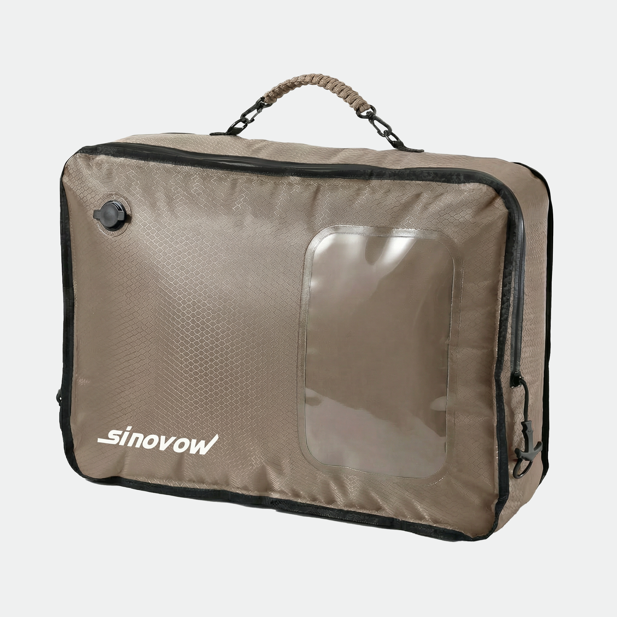 Reise-Vakuum-Kompressions-Organisator, wasserdichter Packwürfel mit Luftventil für Gepäck