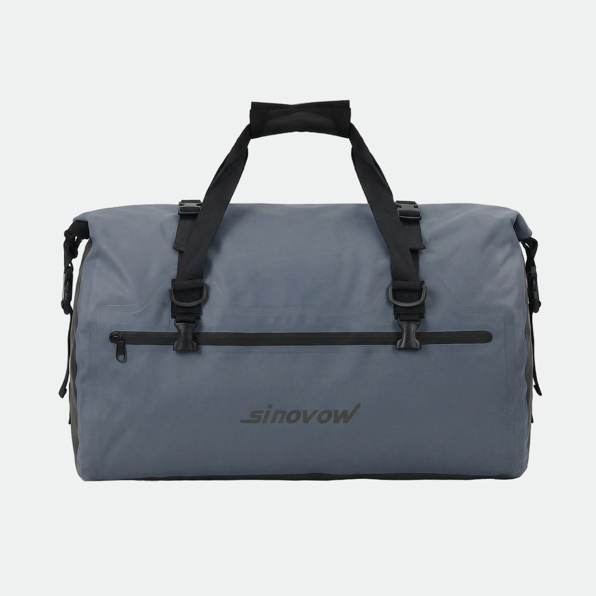 Cobalt 500D PVC Waterproof Duffel with Black Side Strips