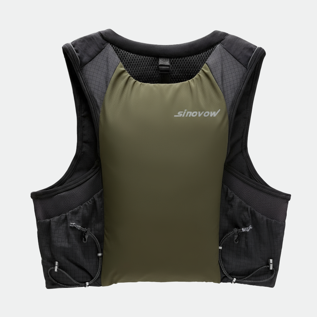 Running Vest With Zipper Pocket Quick Dry Fitness Sports Vest
